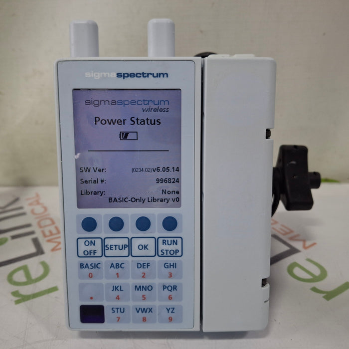 Baxter Baxter Sigma Spectrum 6.05.14 with A/B/G/N Battery Infusion Pump Infusion Pump reLink Medical