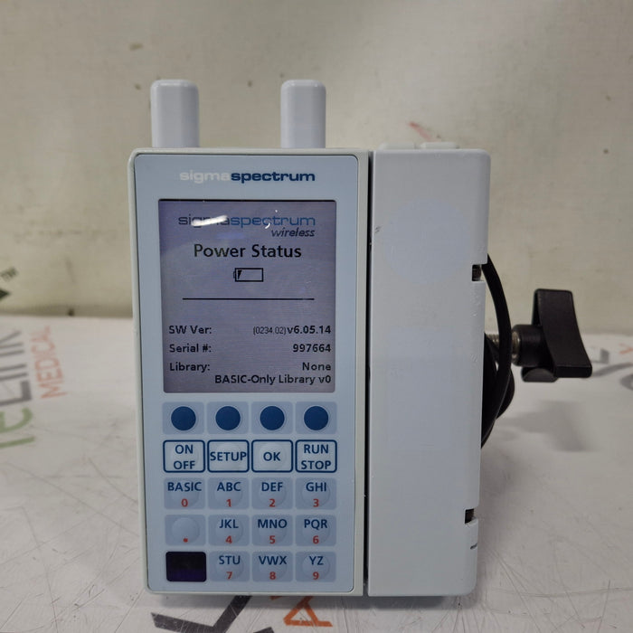 Baxter Baxter Sigma Spectrum 6.05.14 with A/B/G/N Battery Infusion Pump Infusion Pump reLink Medical