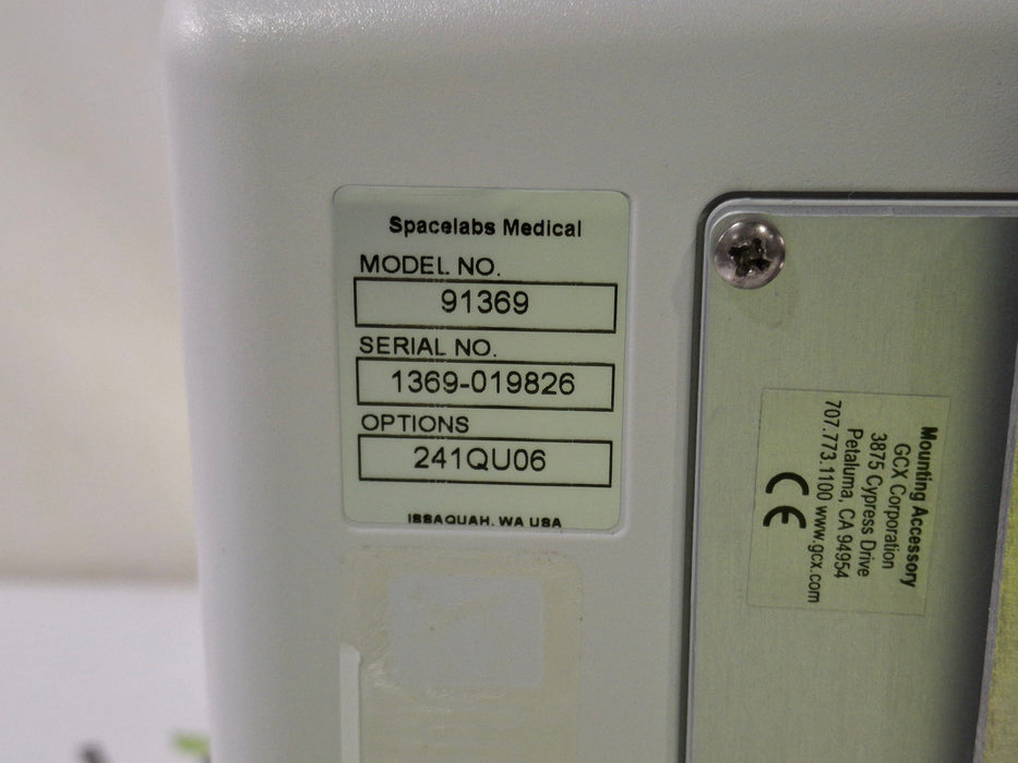 Spacelabs Healthcare Ultraview SL 91369 Monitor