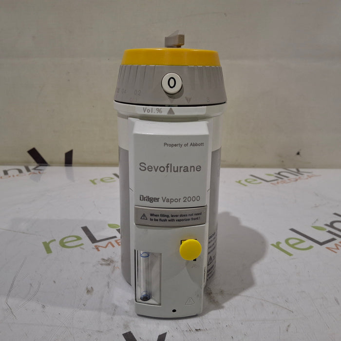 Draeger Medical Draeger Medical Vapor 2000 Sevoflurane Vaporizer Anesthesia reLink Medical