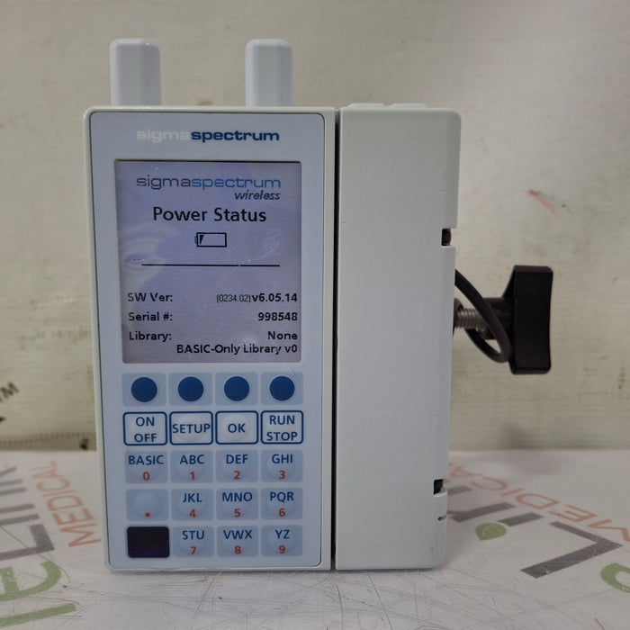 Baxter Baxter Sigma Spectrum 6.05.14 with A/B/G/N Battery Infusion Pump Infusion Pump reLink Medical