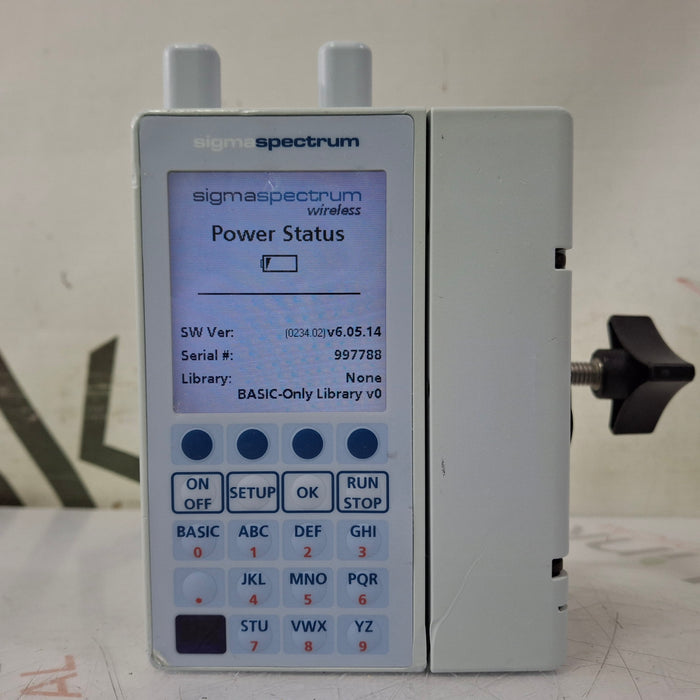 Baxter Baxter Sigma Spectrum 6.05.14 with A/B/G/N Battery Infusion Pump Infusion Pump reLink Medical