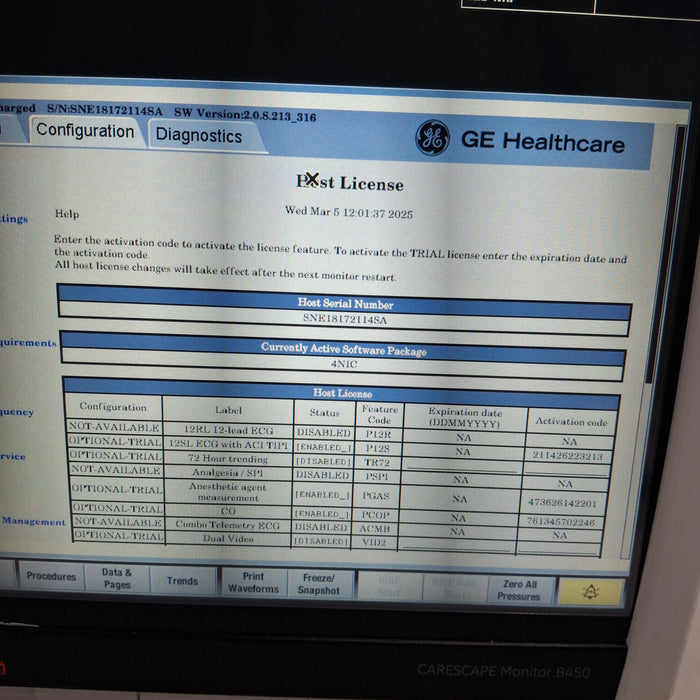 GE Healthcare GE Healthcare Carescape B450 Neonatal Care Patient Monitor Patient Monitors reLink Medical