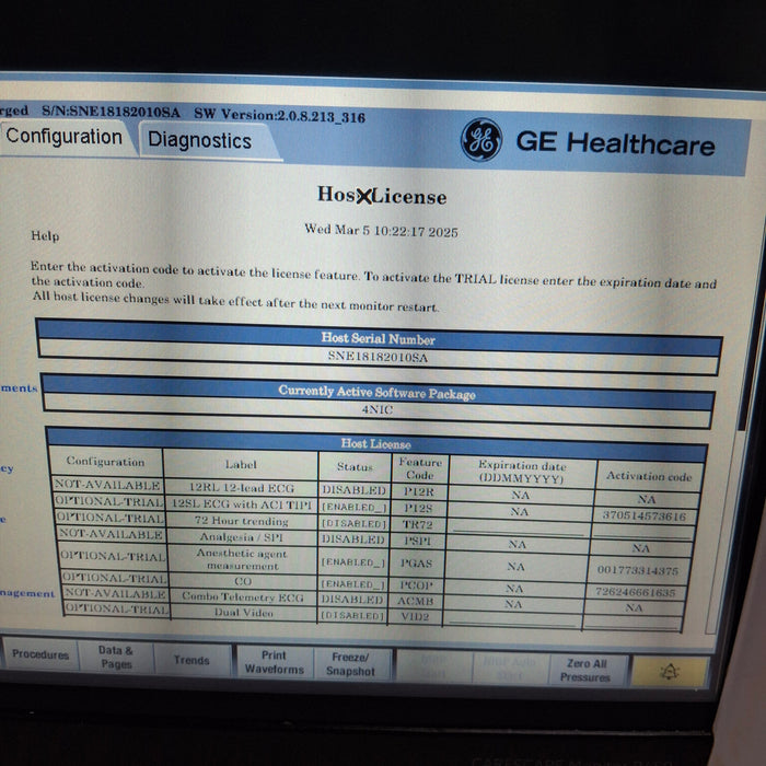 GE Healthcare GE Healthcare Carescape B450 Neonatal Care Patient Monitor Patient Monitors reLink Medical