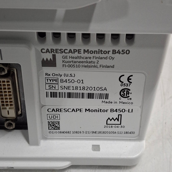 GE Healthcare GE Healthcare Carescape B450 Neonatal Care Patient Monitor Patient Monitors reLink Medical