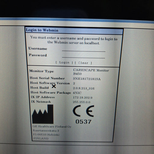 GE Healthcare GE Healthcare Carescape B450 Neonatal Care Patient Monitor Patient Monitors reLink Medical
