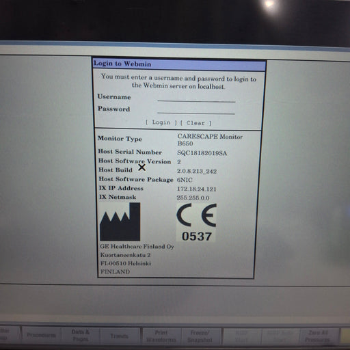 GE Healthcare GE Healthcare Carescape B650 Neonatal Care Patient Monitor Patient Monitors reLink Medical