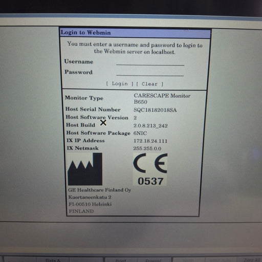 GE Healthcare GE Healthcare Carescape B650 Neonatal Care Patient Monitor Patient Monitors reLink Medical