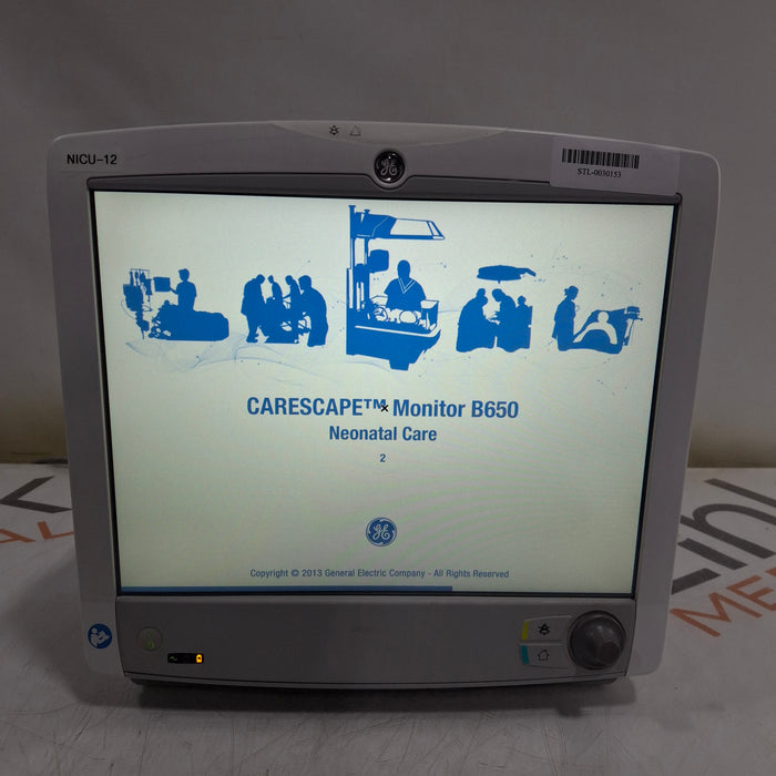 GE Healthcare GE Healthcare Carescape B650 Neonatal Care Patient Monitor Patient Monitors reLink Medical