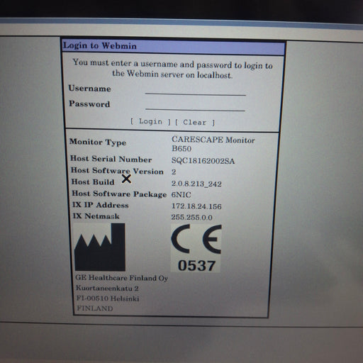 GE Healthcare GE Healthcare Carescape B650 Neonatal Care Patient Monitor Patient Monitors reLink Medical