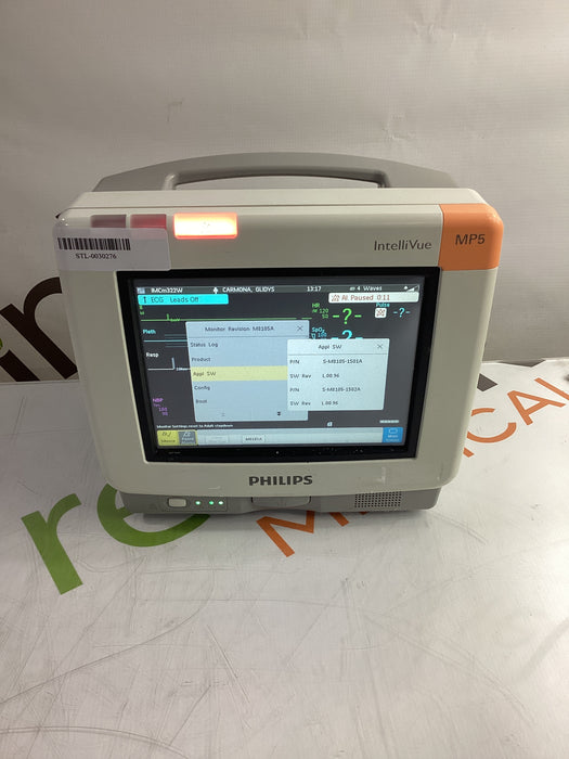 Philips Philips Intellivue MP5 - ECG, Fast SpO2, NIBP, Press, Temp Patient Monitor Patient Monitors reLink Medical