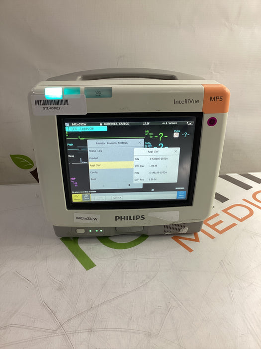 Philips Philips Intellivue MP5 - ECG, Fast SpO2, NIBP, Press, Temp Patient Monitor Patient Monitors reLink Medical