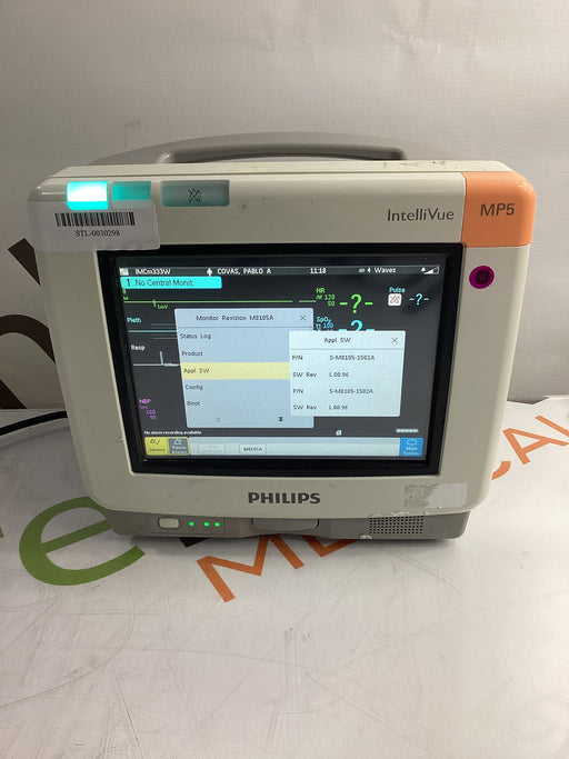 Philips Philips IntelliVue MP5 SpO2, ECG, NIBP, IBP, Temp, CO2 Patient Monitor Patient Monitors reLink Medical