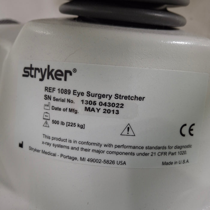 Stryker 1089 Eye Surgery Stretcher
