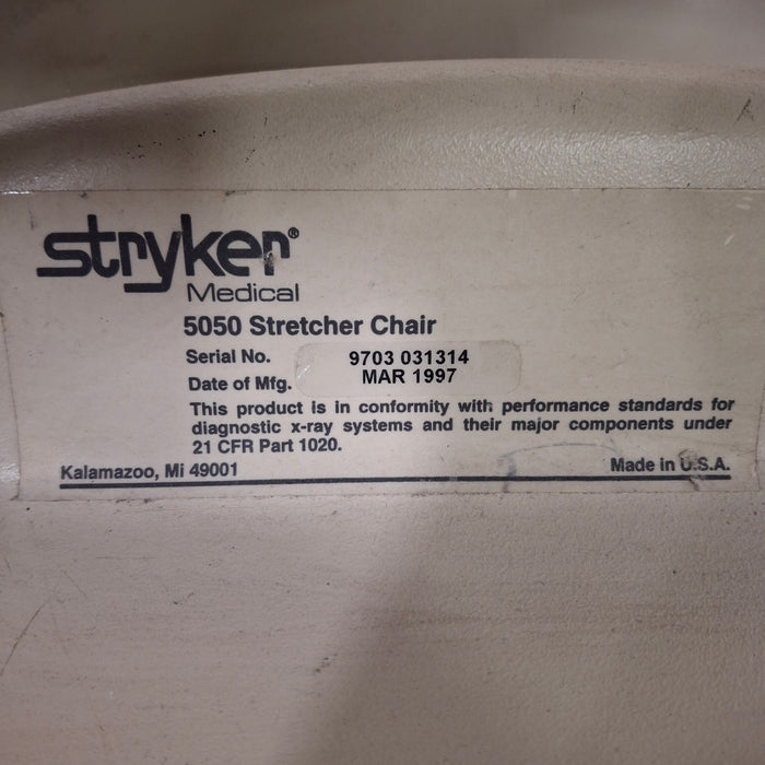 Stryker Stryker 5050 Stretcher Chair Gurney Patient Transport Beds & Stretchers reLink Medical