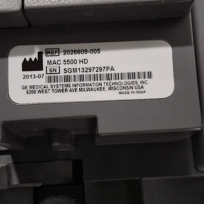 GE Healthcare GE Healthcare MAC 5500 HD ECG without CAM Module Cardiology reLink Medical