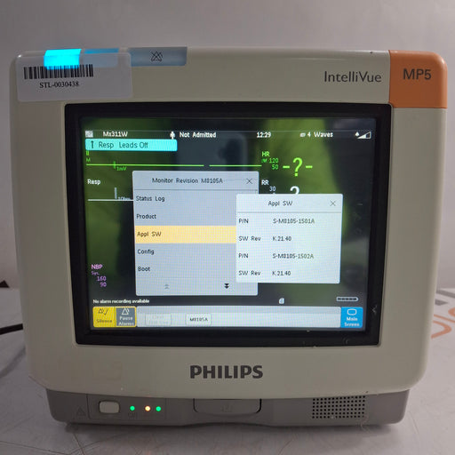 Philips Philips Intellivue MP5 - ECG, Fast SpO2, NIBP, Press, Temp Patient Monitor Patient Monitors reLink Medical