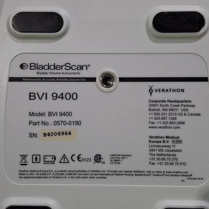 Verathon Medical, Inc Verathon Medical, Inc BVI 9400 Bladderscan Surgical Equipment reLink Medical