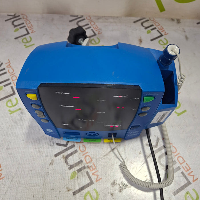 GE Healthcare GE Healthcare Dinamap V100 - NIBP, SpO2, Temp Vital Signs Monitor Patient Monitors reLink Medical
