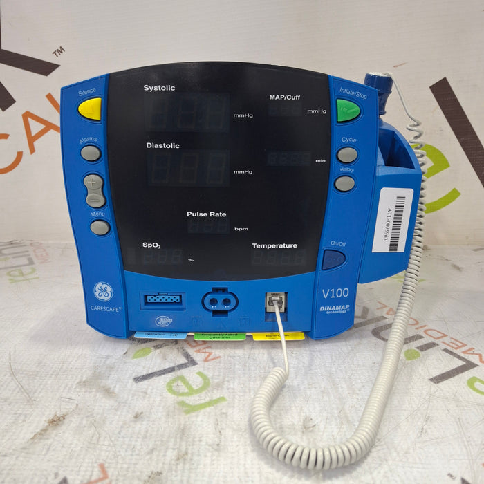 GE Healthcare GE Healthcare Dinamap V100 - NIBP, SpO2, Temp Vital Signs Monitor Patient Monitors reLink Medical