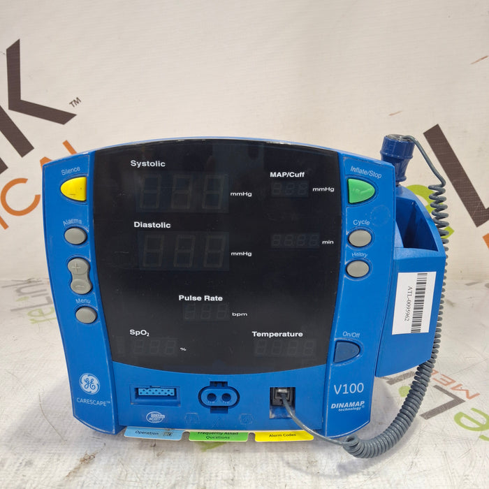 GE Healthcare Dinamap V100 - NIBP, SpO2, Temp Vital Signs Monitor