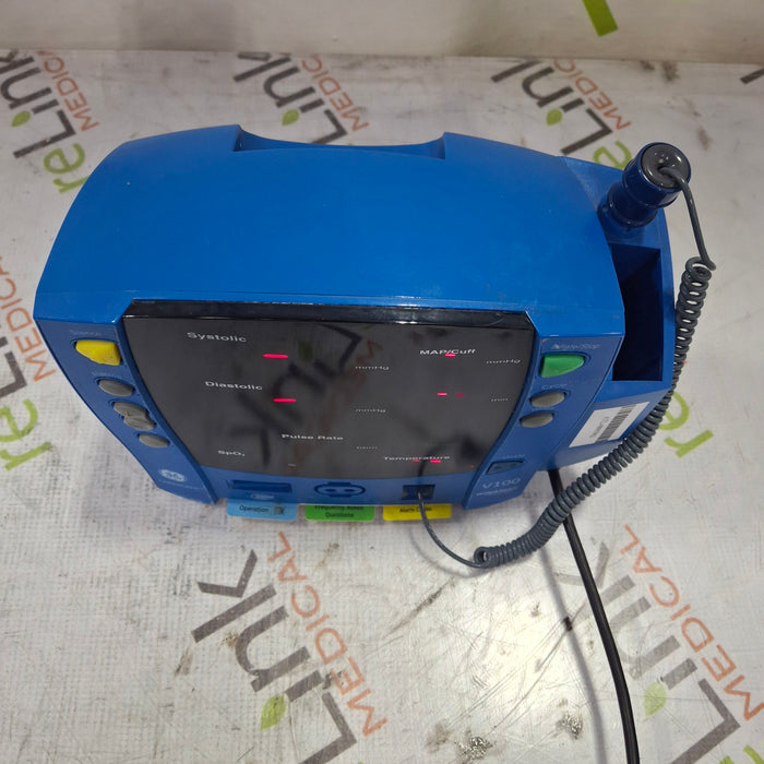 GE Healthcare Dinamap V100 - NIBP, SpO2, Temp Vital Signs Monitor