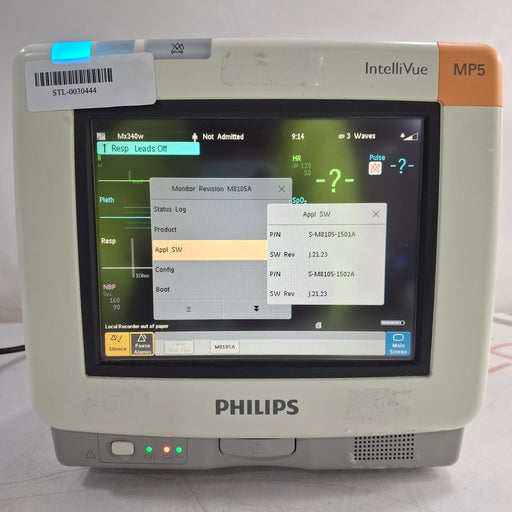 Philips Philips Intellivue MP5 - ECG, Fast SpO2, NIBP Patient Monitor Patient Monitors reLink Medical