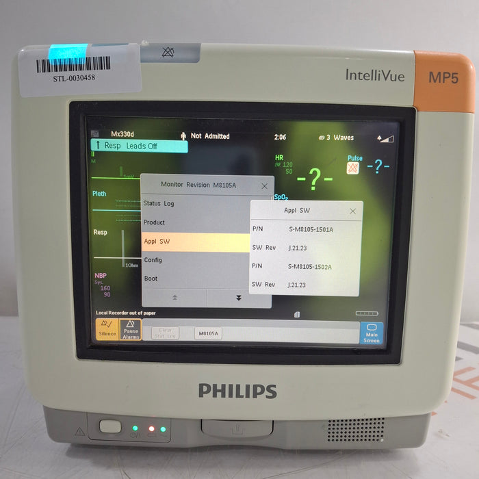 Philips Philips Intellivue MP5 - ECG, Fast SpO2, NIBP Patient Monitor Patient Monitors reLink Medical