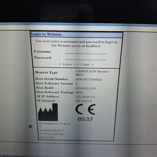 GE Healthcare GE Healthcare Carescape B450 Critical Care Patient Monitor Patient Monitors reLink Medical