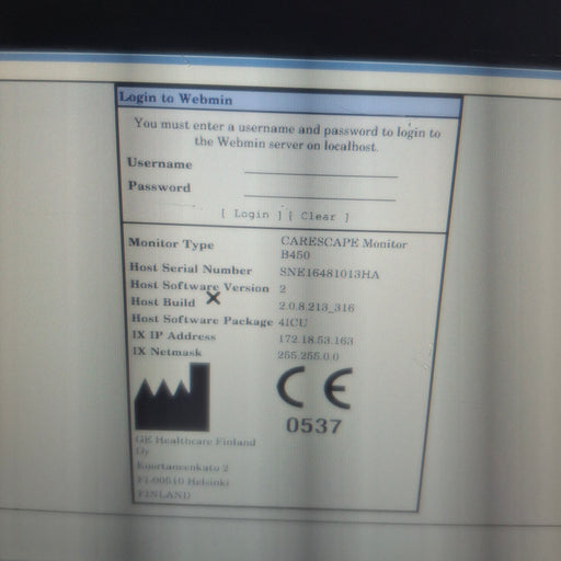 GE Healthcare GE Healthcare Carescape B450 Critical Care Patient Monitor Patient Monitors reLink Medical