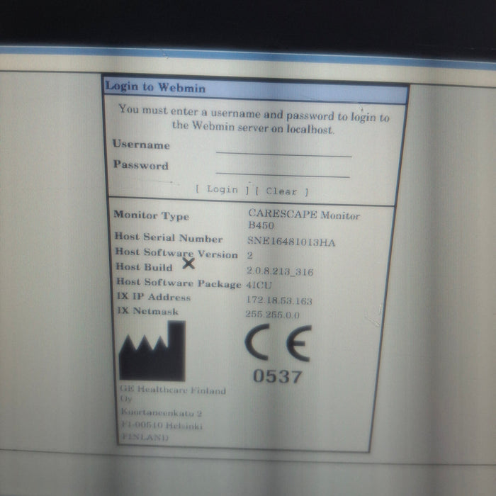 GE Healthcare GE Healthcare Carescape B450 Critical Care Patient Monitor Patient Monitors reLink Medical