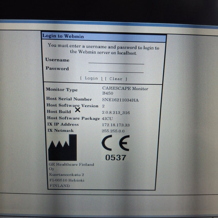 GE Healthcare GE Healthcare Carescape B450 Critical Care Patient Monitor Patient Monitors reLink Medical