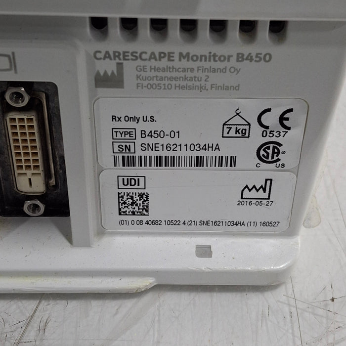 GE Healthcare GE Healthcare Carescape B450 Critical Care Patient Monitor Patient Monitors reLink Medical