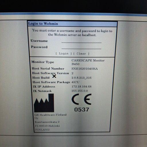 GE Healthcare GE Healthcare Carescape B450 Critical Care Patient Monitor Patient Monitors reLink Medical