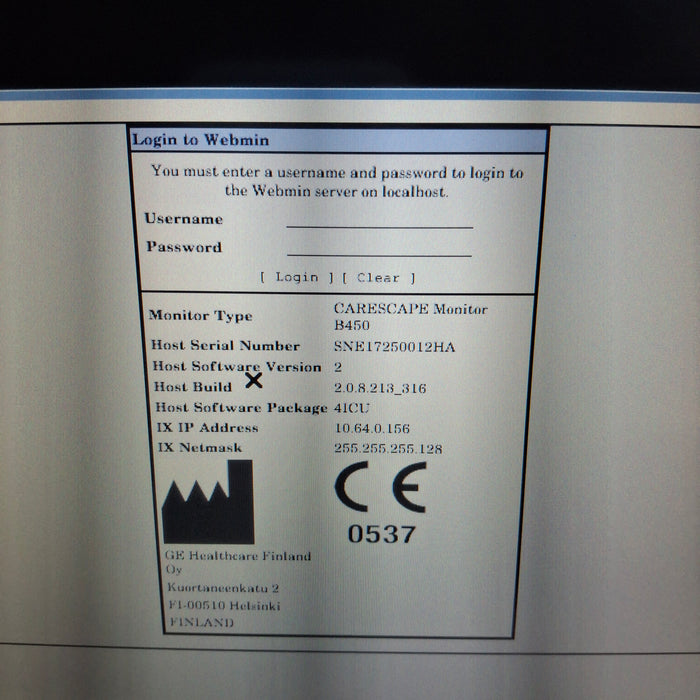 GE Healthcare GE Healthcare Carescape B450 Critical Care Patient Monitor Patient Monitors reLink Medical