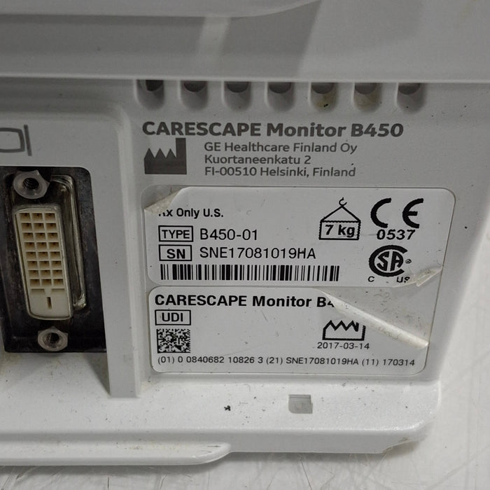 GE Healthcare GE Healthcare Carescape B450 Patient Monitor Patient Monitors reLink Medical