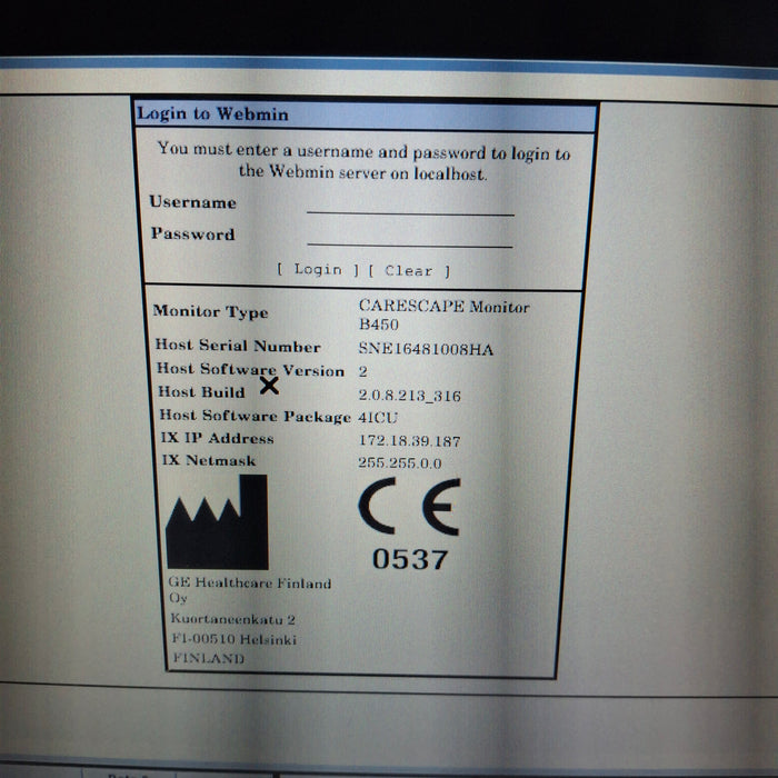 GE Healthcare GE Healthcare Carescape B450 Critical Care Patient Monitor Patient Monitors reLink Medical