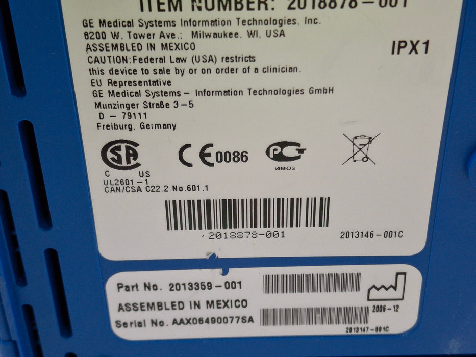 GE Healthcare GE Healthcare Dinamap Pro 100V2 Patient Monitor Patient Monitors reLink Medical