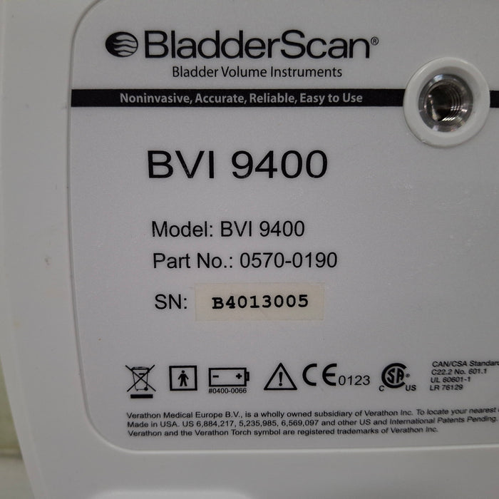 Verathon Medical, Inc BVI 9400 Bladderscan