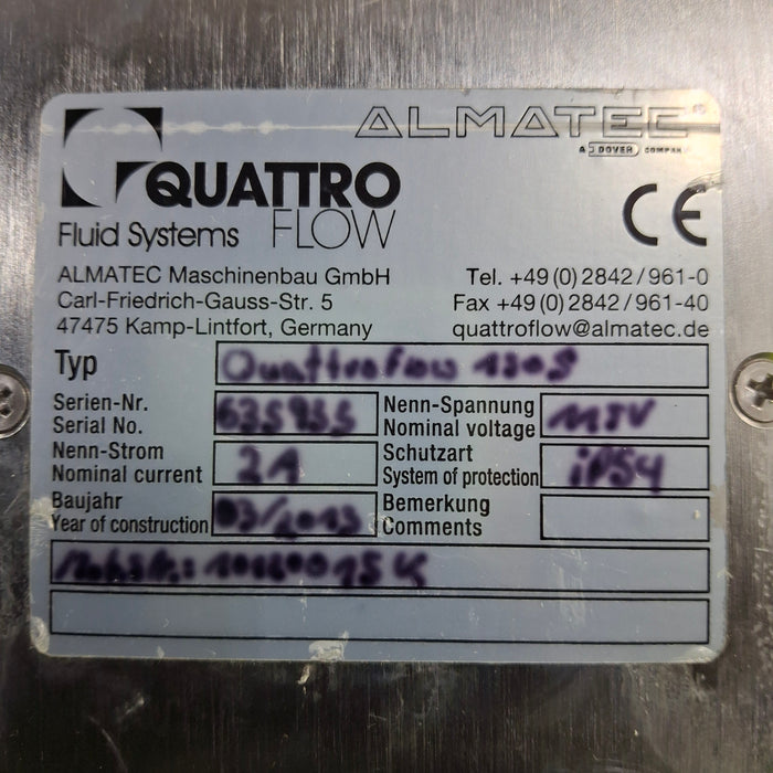 Almatec Almatec Quattroflow QF150 Quaternary Diaphragm Pump Research Lab reLink Medical