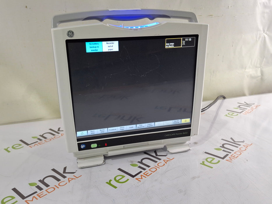 GE Healthcare GE Healthcare Carescape B450 Patient Monitor Patient Monitors reLink Medical