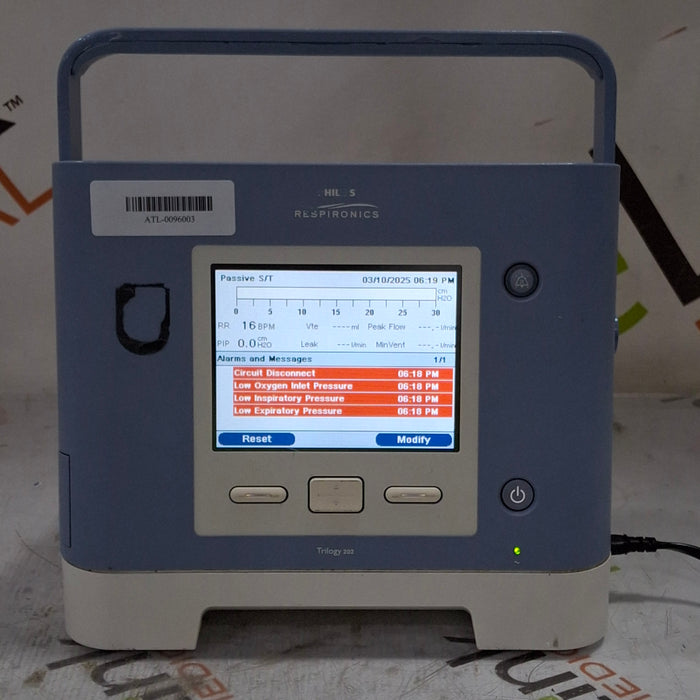 Respironics Respironics Trilogy 202 Ventilator Respiratory reLink Medical