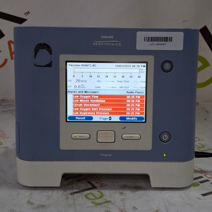 Respironics Respironics Trilogy 202 Ventilator Respiratory reLink Medical
