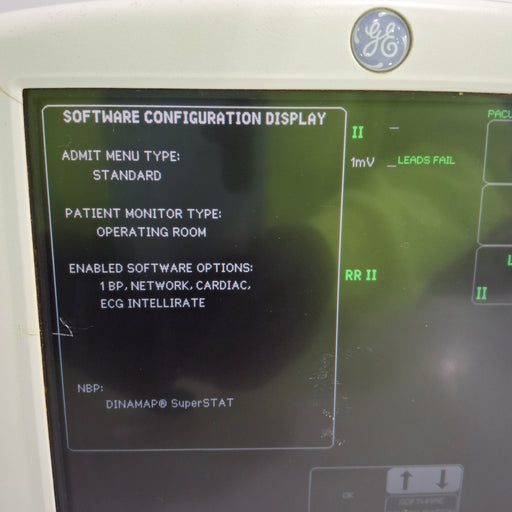 GE Healthcare GE Healthcare Dash 3000 - GE/Nellcor SpO2 Patient Monitor Patient Monitors reLink Medical