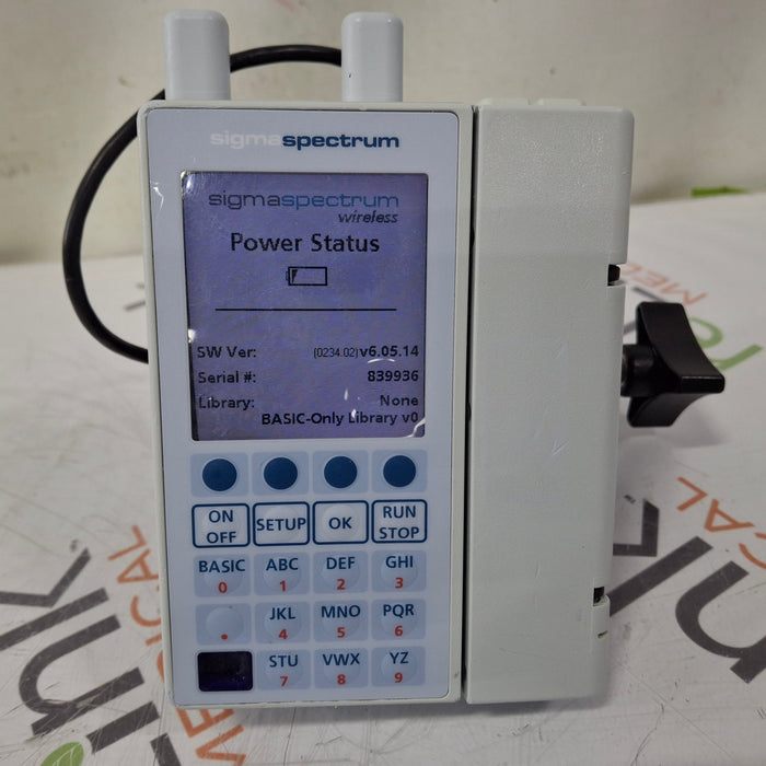 Baxter Baxter Sigma Spectrum 6.05.14 with A/B/G/N Battery Infusion Pump Infusion Pump reLink Medical