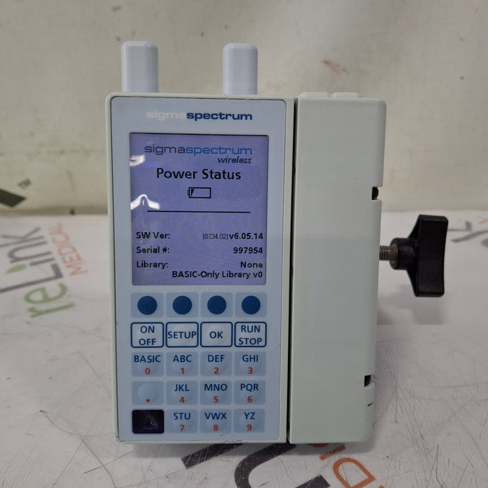 Baxter Baxter Sigma Spectrum 6.05.14 with A/B/G/N Battery Infusion Pump Infusion Pump reLink Medical