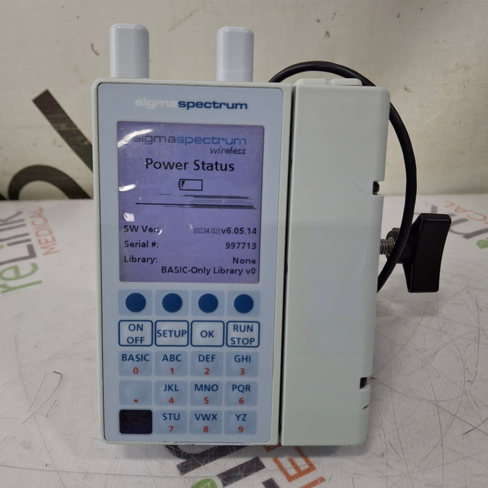 Baxter Baxter Sigma Spectrum 6.05.14 with A/B/G/N Battery Infusion Pump Infusion Pump reLink Medical