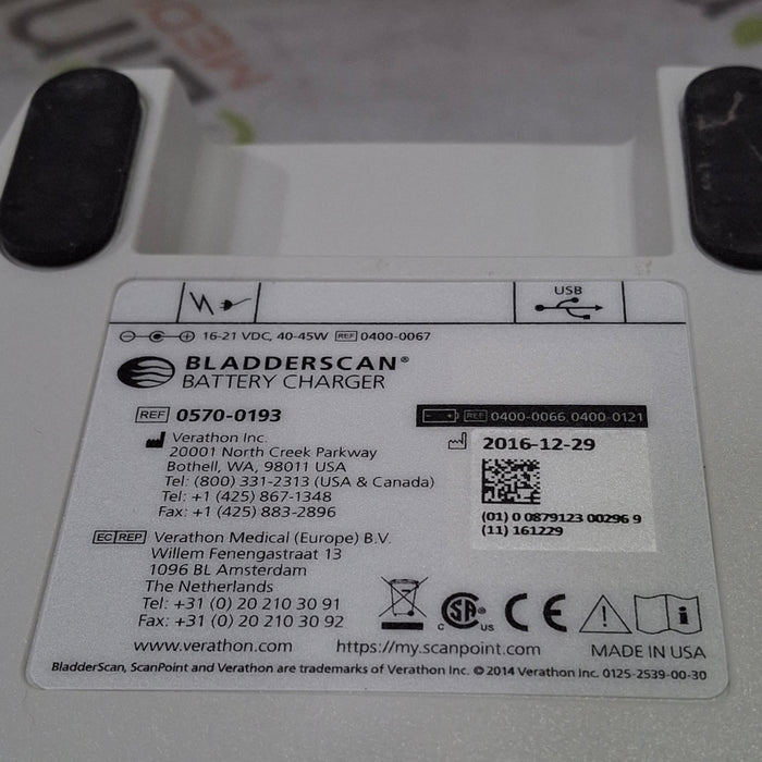 Verathon Medical, Inc Verathon Medical, Inc BladderScan 0570-0193 Battery Charger Surgical Equipment reLink Medical