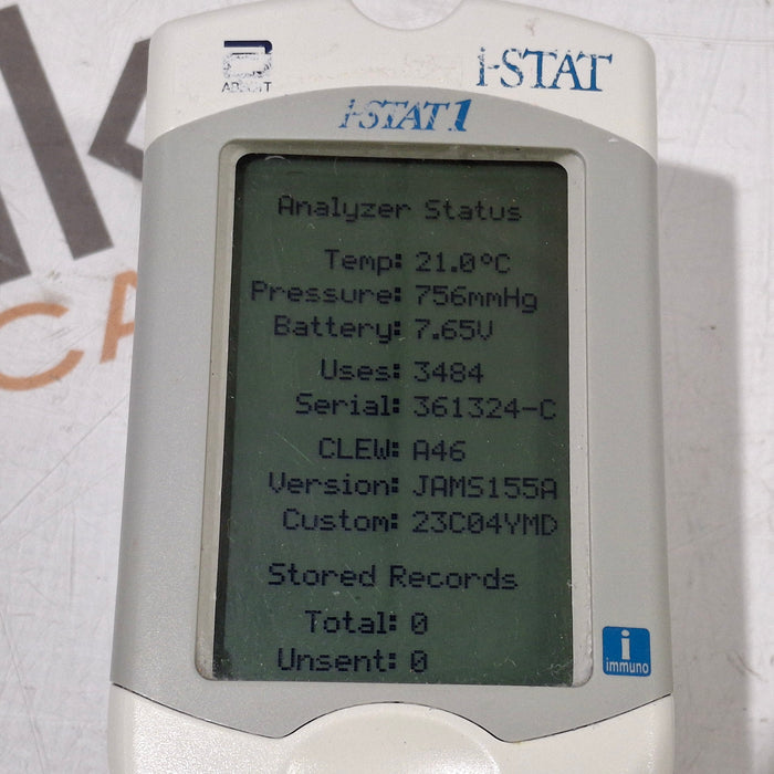 Abbott Abbott i-Stat 1 300G Wireless Blood Analyzer Clinical Lab reLink Medical