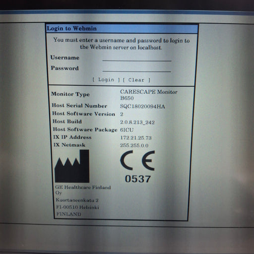 GE Healthcare GE Healthcare Carescape B650 Critical Care Patient Monitor Patient Monitors reLink Medical